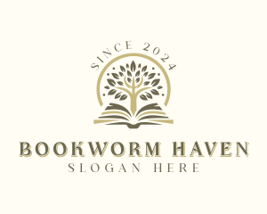 Educational Book Tree logo design