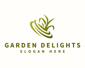 Grass Lawn Garden logo design