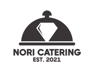 Diamond Food Event Catering Cloche logo design