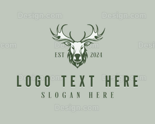 Moose Buck Reindeer Logo