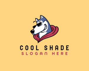 Cool Siberian Husky logo