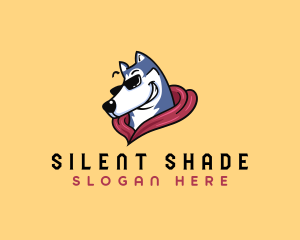 Cool Siberian Husky logo design