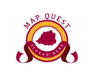 Vatican Map Tourism logo design