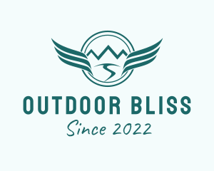 Mountain Camping Wings logo design