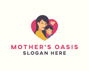 Mother Son Love logo design