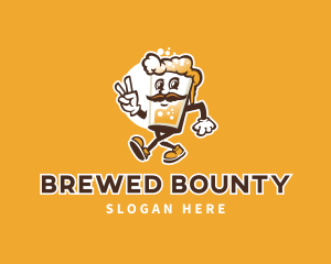 Mustache Beer Beverage logo