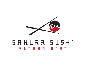 Chopsticks Sushi Restaurant logo design