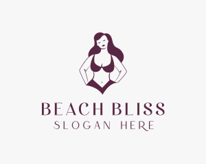 Woman Body Lingerie logo design