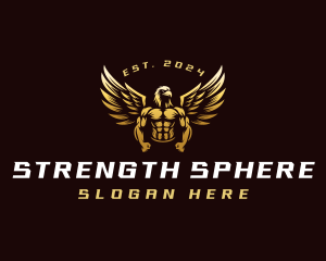 Muscular Gym Eagle logo