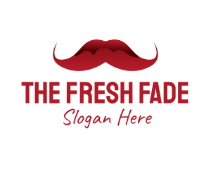 Red Mustache Barber logo design