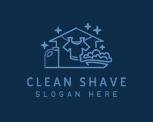 Blue Laundry Cleaning logo design