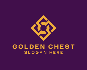 Golden Elegant Tile Pattern logo design