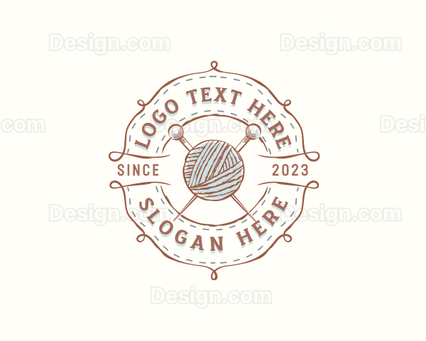 Craft Yarn Knitting Logo