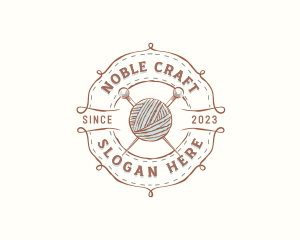 Craft Yarn Knitting logo design