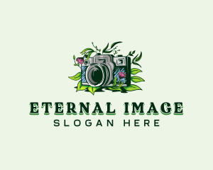 Floral Camera Photography logo design