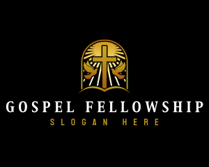 Dove Cross Religion logo