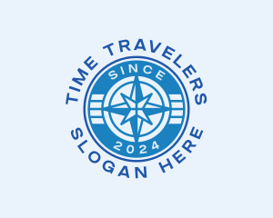 Travel Exploration Compass logo design