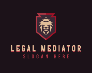 Royal Lion Shield logo design