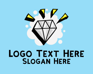 Shiny Diamond Doodle  logo