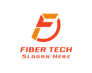 Tech Letter F logo design