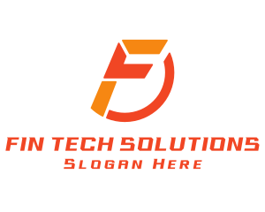 Tech Letter F logo design