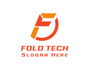 Tech Letter F logo design