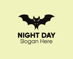 Fangs Vampire Bat logo design