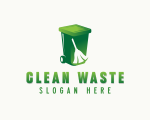 Broom Garbage Disposal logo design