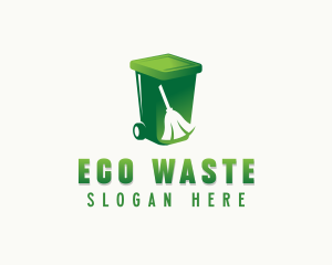 Broom Garbage Disposal logo design