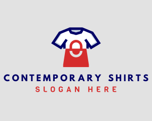 Shopping Bag T-shirt logo design