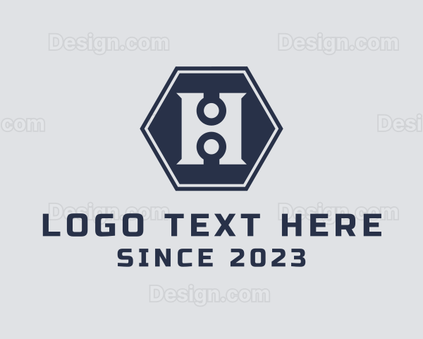 Hexagon Industrial Letter H Logo