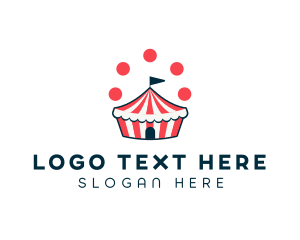 Circus Juggle Cupcake logo