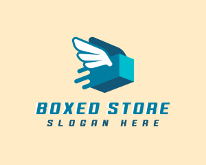 Delivery Box Fly logo design