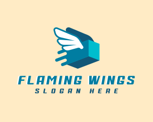 Delivery Box Fly logo design