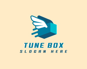 Delivery Box Fly logo design