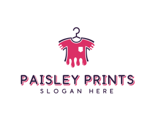 T-shirt Printing Dripping Paint logo design