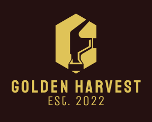 Golden Hammer Interior Design  logo design