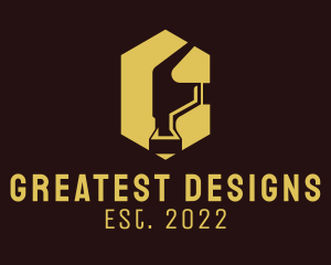 Golden Hammer Interior Design  logo design