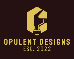 Golden Hammer Interior Design  logo design