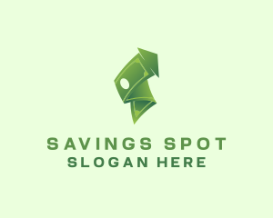 Cash Savings Arrow logo design