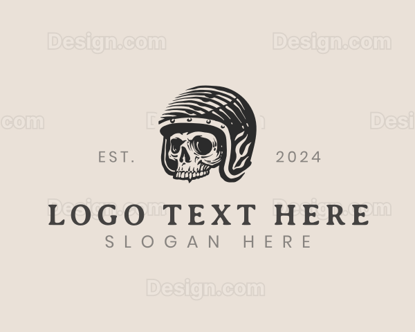 Skull Motocross Helmet Logo