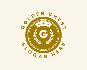 Golden Laurel Star  logo design