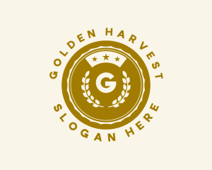 Golden Laurel Star  logo design