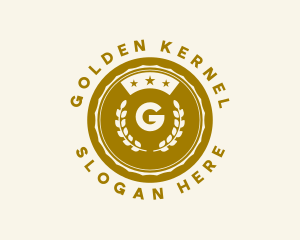 Golden Laurel Star  logo design