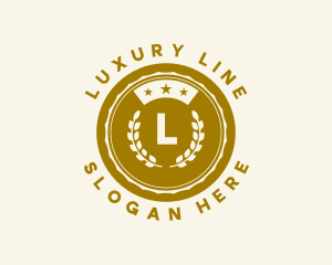 Golden Laurel Star  logo design