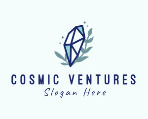 Natural Cosmic Crystal Stone logo design