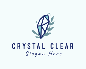 Natural Cosmic Crystal Stone logo design