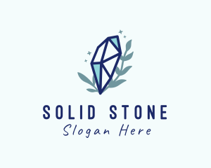 Natural Cosmic Crystal Stone logo design