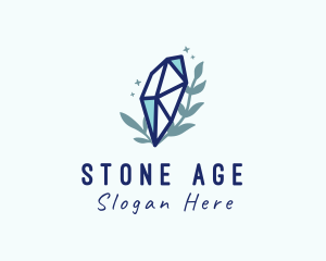 Natural Cosmic Crystal Stone logo design