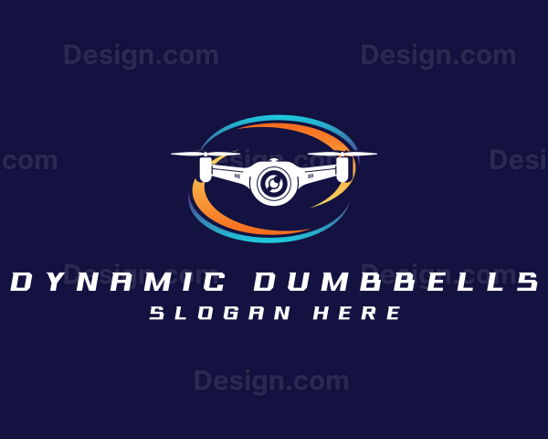 Lens Drone Photography Logo